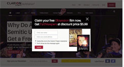 Desktop Screenshot of clarionproject.org